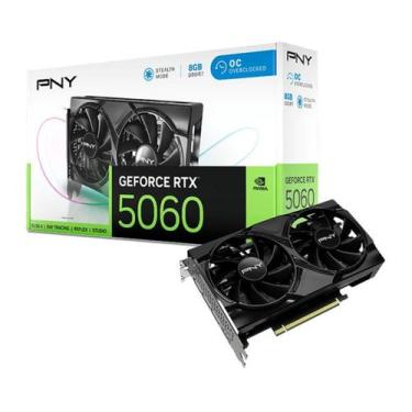 Imagem de Gpu pny rtx 5060 8gb dual oc, gddr7, 128-bits, 3x dp / 1x hdmi - vcg50