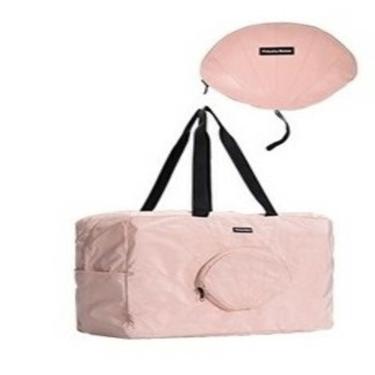 Imagem de Bolsa sacola passeio impermeavel dobravel com alça bolsos E zíper rosa kangur