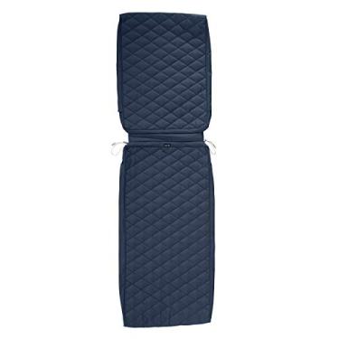 Imagem de Classic Accessories Montlake Capa de almofada acolchoada retangular resistente à água 182 x 53 cm x 7,6 cm, azul marinho