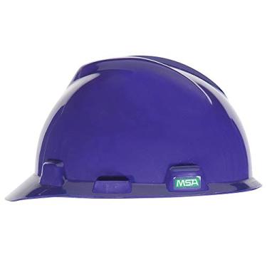 Imagem de MSA 475358 V-Gard Slotted Hard Hat, Cap Style, with 4-point Fas-Trac III Suspension, Standard, White