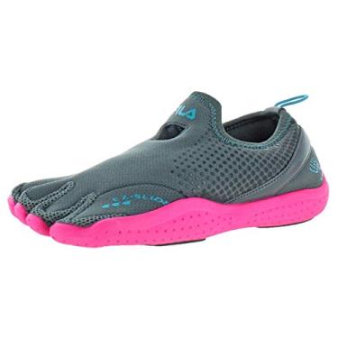 Imagem de Fila Skele-Toes Emergence (Toddler/Little Kid/Big Kid) Castlerock/Neon Pink/Scuba Blue 2 Little Kid Medium