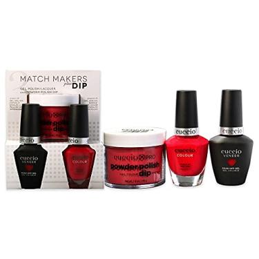 Imagem de Cuccio Color Matchmakers Plus Nail Dip – Mani-Pedi combinando com coordenação impecável – Um esmalte de gel de verniz colorido e cor na mesma cor – Alta resolução – Grande – Kit de 3 peças