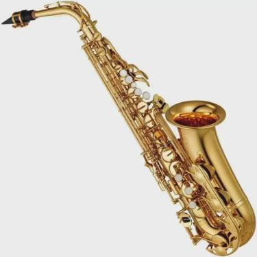 Imagem de Saxofone Alto Yamaha Yas280 Id Eb Laqueado Dourado Com Case