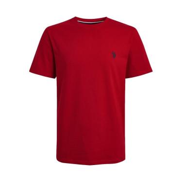 Imagem de Camiseta U.S. Polo Assn Masculina Crewneck Classic Navy Icon Vermelha-Masculino