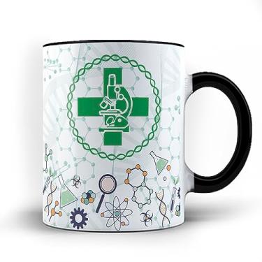Imagem de Caneca Color xicara Biomédico profissão Biomedicina Biomédica 23 (Preta)