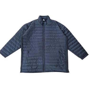 Imagem de Jaqueta Puffer Bobojaco Nylon Macio Ribana Lateral Tamanho Grande Plus Size