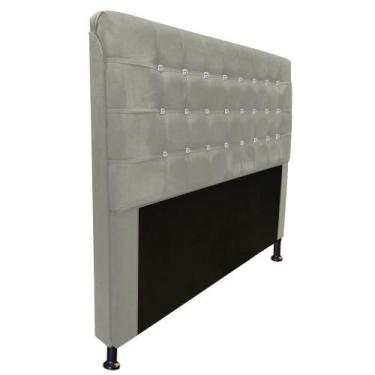 Imagem de Cabeceira Estofada Dama com Botões de Strass para Cama Box 195cm King 