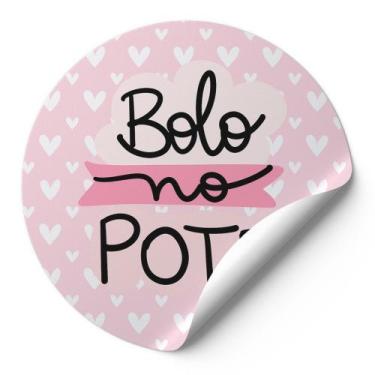 Imagem de 120 Tag Etiquetas Adesivos Para Embalagens Redonda Confeitaria Bolo No