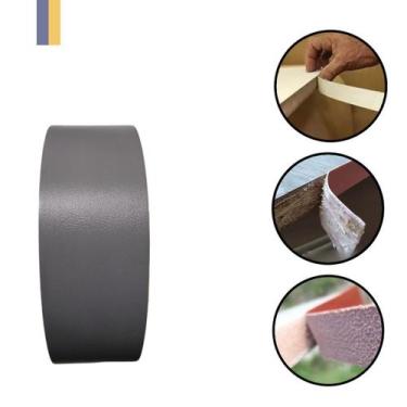 Imagem de Fita Pvc Para Madeira Formica Cinza Prattan Tx L151 22mm X 20m Acabame