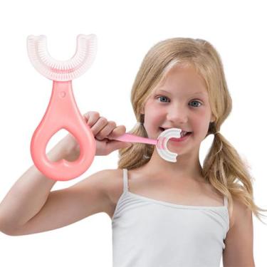 Imagem de Escova Infantil de Silicone 360 Rosa - COSOUL