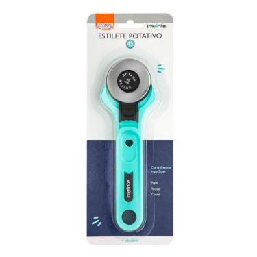 Imagem de Estilete Circular Rotativo 45mm - Papel Tecidos Couro - BRW