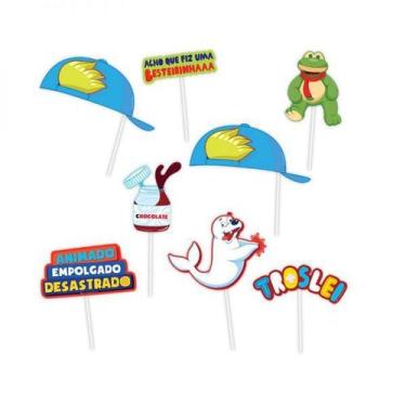 Imagem de Plaquinha Foto com Vareta Festa Luccas Neto  - 9 Unidades - Regina - R