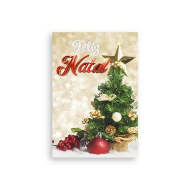 Imagem de Painel De Festa Vertical 1,50 x 2,20 - Natal Dourado Com Árvore 003 - 