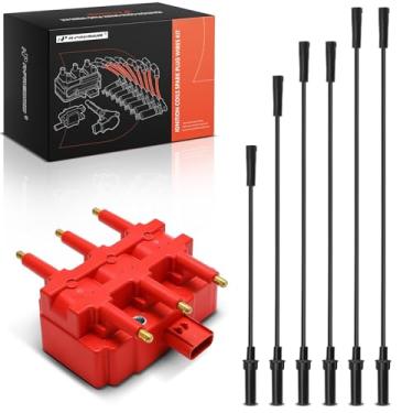 Imagem de A-Premium 1 bobina de ignição com 6 fios compatível com Dodge Grand Caravan 2001-2010, Caravan 2001-2007 e Chrysler Town & Country 2001-2010, Pacifica 2005-2008, Voyager & Volkswagen Routan, 3.3L 3.8L