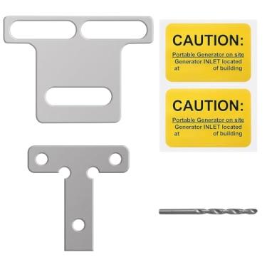 Imagem de QYZZRS Kit de Intertravamento de Gerador Compatível com Eaton Cutler Hammer Br Series 100 Amp Panel, Espaçamento de 1 A 1 1/2" Entre O Disjuntor Principal E O Gerador, Kit Profissional E de Intertrava