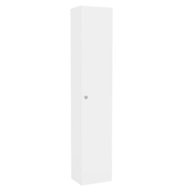 Imagem de Armário Multiuso Para Lavanderia Duo 1 Porta Com Suporte Para Vassoura Branco