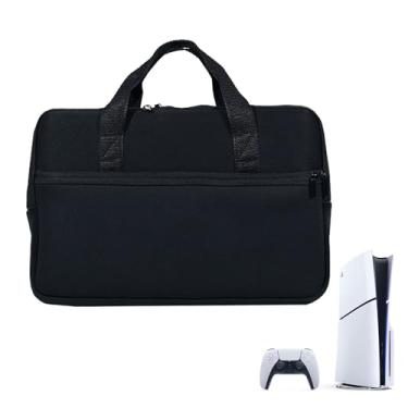 Imagem de NUENSS-ROR Estojo De Transporte Para Ps5, Bolsa Protetora Viagem À Prova D'Água Console/Edição Digital Playstation 5 (Fino), Cfi-2000 E Acessórios Jogos (Somente Estojo)