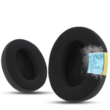 Imagem de Krone Kalpasmos Almofadas De Substituição Ovais Grandes Cooling-Gel Para Turtle Beach Stealth Ath M50X / M40X Steelseries Arctis/Hyperx Cloud E Alpha/Sony Mdr-7506 Compatíveis Com Muitos Outros Fone