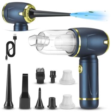 Imagem de Kairiyard Aspirador De Pó Automotivo Portátil Sem Fio Com Sucção Potente 14000Pa E Espanador Ar 2 Em 1 Para Limpeza