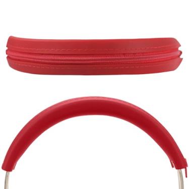 Imagem de Adhiper Capa De Silicone Para Faixa Cabeça Antissuor Beats Studio Pro E 3 Fones Ouvido, Acessórios Ouvido Pro, Lavável À Prova Suor - Vermelha