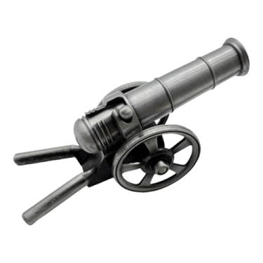 Imagem de BLWOTMOR Modelo de Canhão Italiano, Ornamento, Lembrança para Entusiastas, Prateleira de Presentes, Brinquedo Infantil, Decoração, Mesa de Escritório, Escultur, Prata, Tamanho real