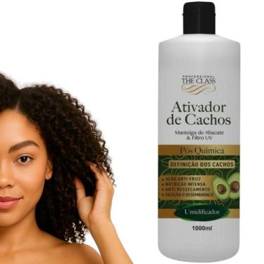Imagem de Creme Ativador de Cachos manteiga abacate filtro solar 1L - The Class