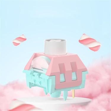 Imagem de Kailh Box Marshmallow Switch Mecânico Keyborad Interruptor Linear Avançado Tátil Cilcky Interruptores Altamente Suave DIY (10, Linear)