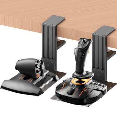Imagem de Universal Desk Mount Compatible with Logitech X56, X52, X52 Pro, Thrustmaster SimTask Farmstick, T - Flight Hotas One, T - Flight Hotas 4, T - Flight Hotas X, T16000M FCS Hotas, TCA Officer Pack, Sol