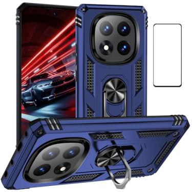 Imagem de WVOZWWO Capa para Xiaomi Redmi Note 14 Pro 5G, capa de telefone protetora protetora à prova de choque à prova de choque para Redmi Note 14 Pro 5G/Poco X7 (Note14 Pro Blue)