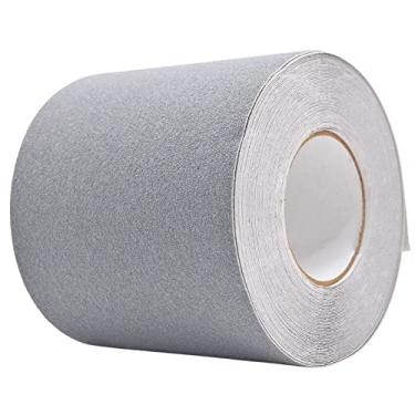 Imagem de Fita antiderrapante MAT Safe Step, cinza - 15 x 20 m. Rolo antiderrapante para escadas, fita de tração à prova de clima interno/externo com óxido de alumínio de 60 grãos