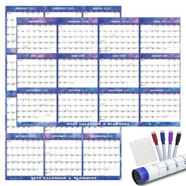 Imagem de Calendário de parede Sodaboll 2025 24x36cm Dry Erase Starry Sky