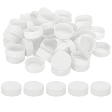 Imagem de PATIKIL Tampa de garrafa de plástico interna de 38 mm/1,5 polegadas, 100 peças de substituição de tampa de garrafa de parafuso, tampas de jarro de armazenamento para artesanato faça você mesmo suco