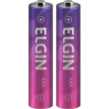 Imagem de Pilha Palito Aaa Recarregável 900mah Embalagem Com 2 Peças - 91200 - Elgin