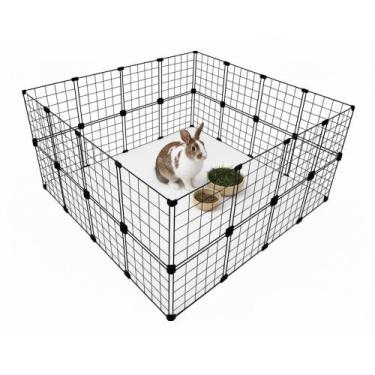 Imagem de Cercado para Porquinho da Índia Coelho 120x120x60cm Cercadinho Aramado