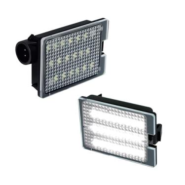Imagem de Conjunto de luzes de LED para placa de licença D-Lumina compatível com caminhonete Dodge Durango 2014-2020, 2 peças brancas 6000K