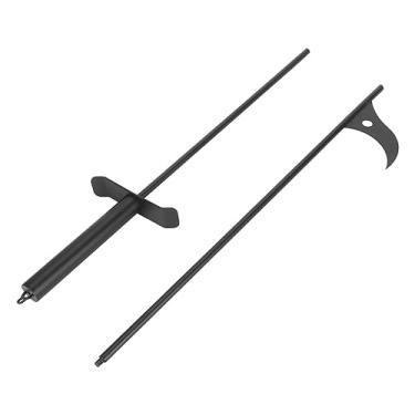 Imagem de Pôquer de lareira de fogo de 101,6 cm à prova de ferrugem de aço sólido para lareira acampamento fogão a lenha interno e externo