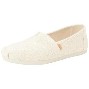 Imagem de TOMS Alpargata Classic Slip-On para meninas, crianças pequenas e grandes, Bege, 39