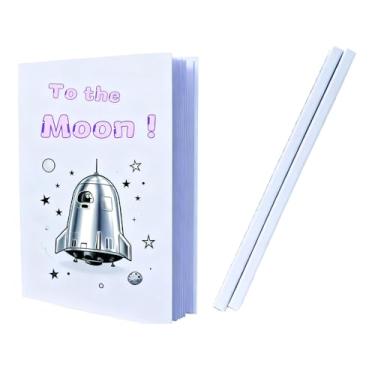 Imagem de JGYXQYD 2PCS 7x10 Inch White Blank Books for Kids to Write Stories, Hardcover Sketchbooks for Students Empty Blank Comic Book DIY Make Your Own Book Blank inside 48 Pages