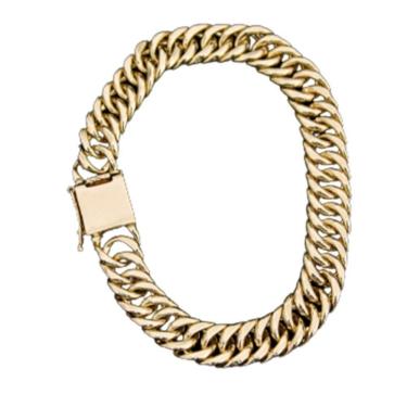 Imagem de Pulseira Grumet Ocada Fecho Trava Duplo 11mm Moeda Antiga.