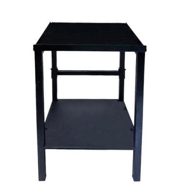 Imagem de Suporte para halteres preto resistente ajustável e suporte de kettlebell - Suporte ajustável para halteres, suporte de peso para halteres, suporte de peso para academia em casa com base antiderrapante