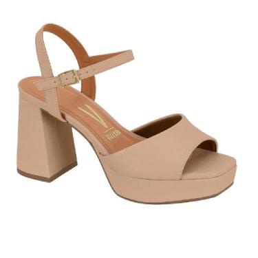 Imagem de Sandalia vizzano salto bloco ref 6472.207.7286 feminino, 36, Nude
