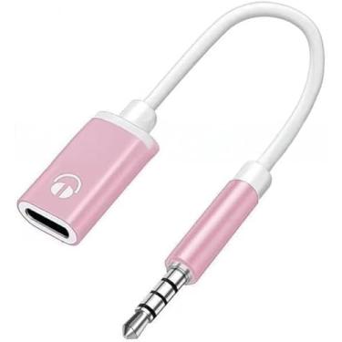 Imagem de Czhotg Adaptador de fone de ouvido, cabo de áudio macho de 3,5 mm para fêmea tipo C, cabo USB C para cabo dongle de áudio auxiliar, compatível com leitores de MP3, leitores de CD, laptops, tablets