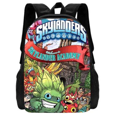 Imagem de Mochila escolar Skylanders Anime para estudante 29x12,5 x 39 cm