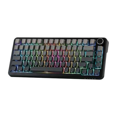 Imagem de MechLands AK820 MAX HE Rapid Trigger Keyboard, teclado mecânico para jogos com cabo / sem fio, com interruptores magnéticos de efeito Hall, estrutura de junta, RGB para Win/Mac (cinzento, com fio)