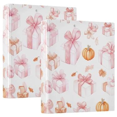 Imagem de xigua Caixas de presente em aquarela, 3 fichários redondos, comporta 200 folhas, à prova d'água, tamanho carta, 3, fichários com bolsos internos transparentes de PVC e clipe de metal antiderrapante, 1