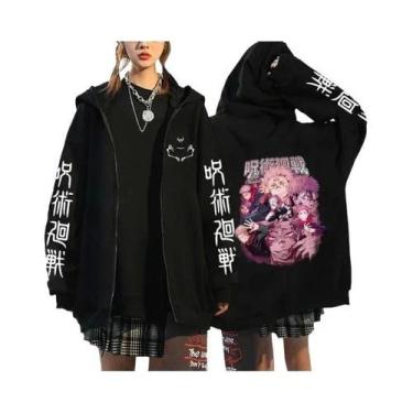 Imagem de Moletom Unissex Com Capuz E Zíper Estampado Jujutsu Kaisen Ryomen Suku