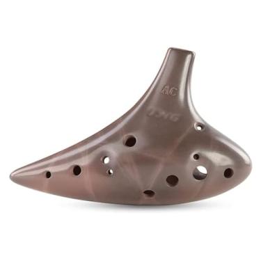 Imagem de ocarina 12 furos Ocarinas tom AC tocando instrumento musical profissional fumar profissional auto-estudo iniciante entrada adultos crianças iniciantes