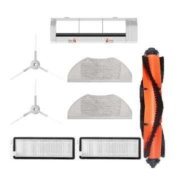 Imagem de Compatível com xiaomi mijia g1 mjstg1 robô peças de vácuo essencial escova de rolamento lateral filtro hepa esfregão pano tanque de água caixa de poeira(Set 3)