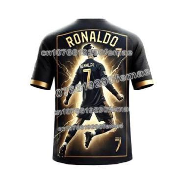 Imagem de Camisa De Futebol Infantil Ronaldo, Secagem Rápida, Respirável, Camise