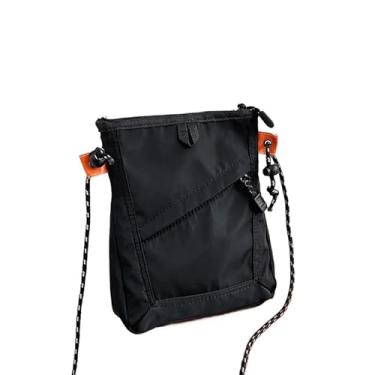 Imagem de Bolsa tiracolo feminina, bolsa carteira pequena macia, bolsas de ombro com alça ajustável, bolsa tiracolo leve para celular, Preto